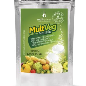 PASTILHA SANITIZANTE DE LEGUMES, FRUTAS E VERDURAS